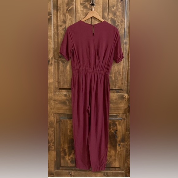 Cranberry Red Jumpsuit Short Sleeve Size Small S - Picture 2 of 12